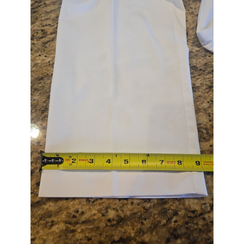 VTG Koret Francisca Women Pants Size 16 White Stretch High Rise ElasticWaist - Picture 2 of 8